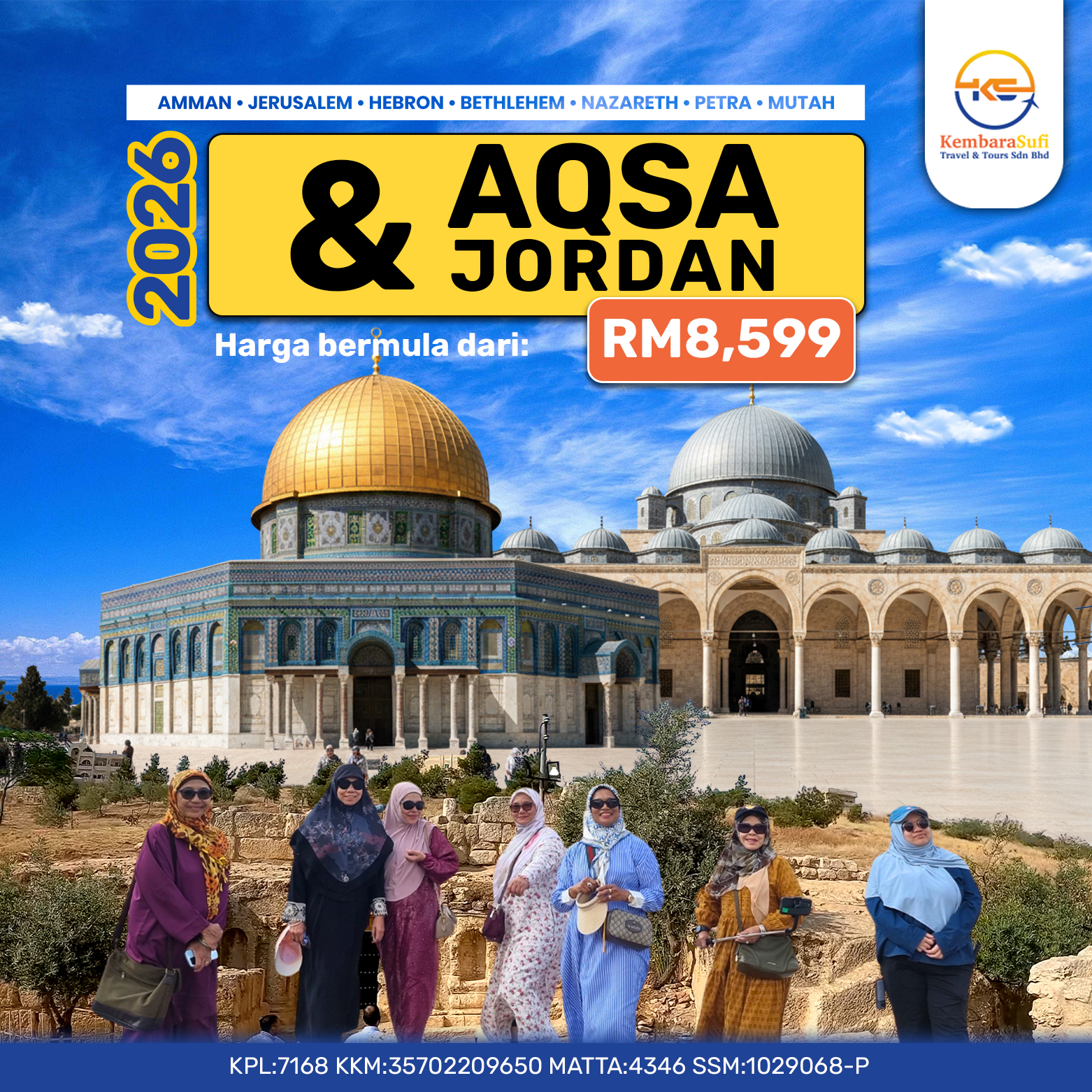 Jordan, Palestin & Masjidil Aqsa 2026